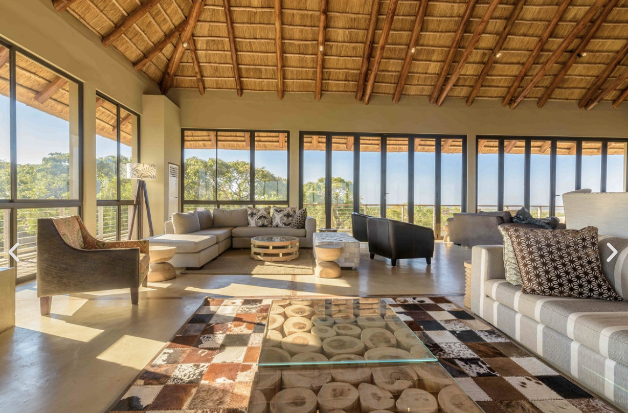 Warm lounge interior